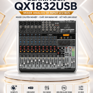 behringer qx1832usb mixer analog 18 input 2 2 bus 3