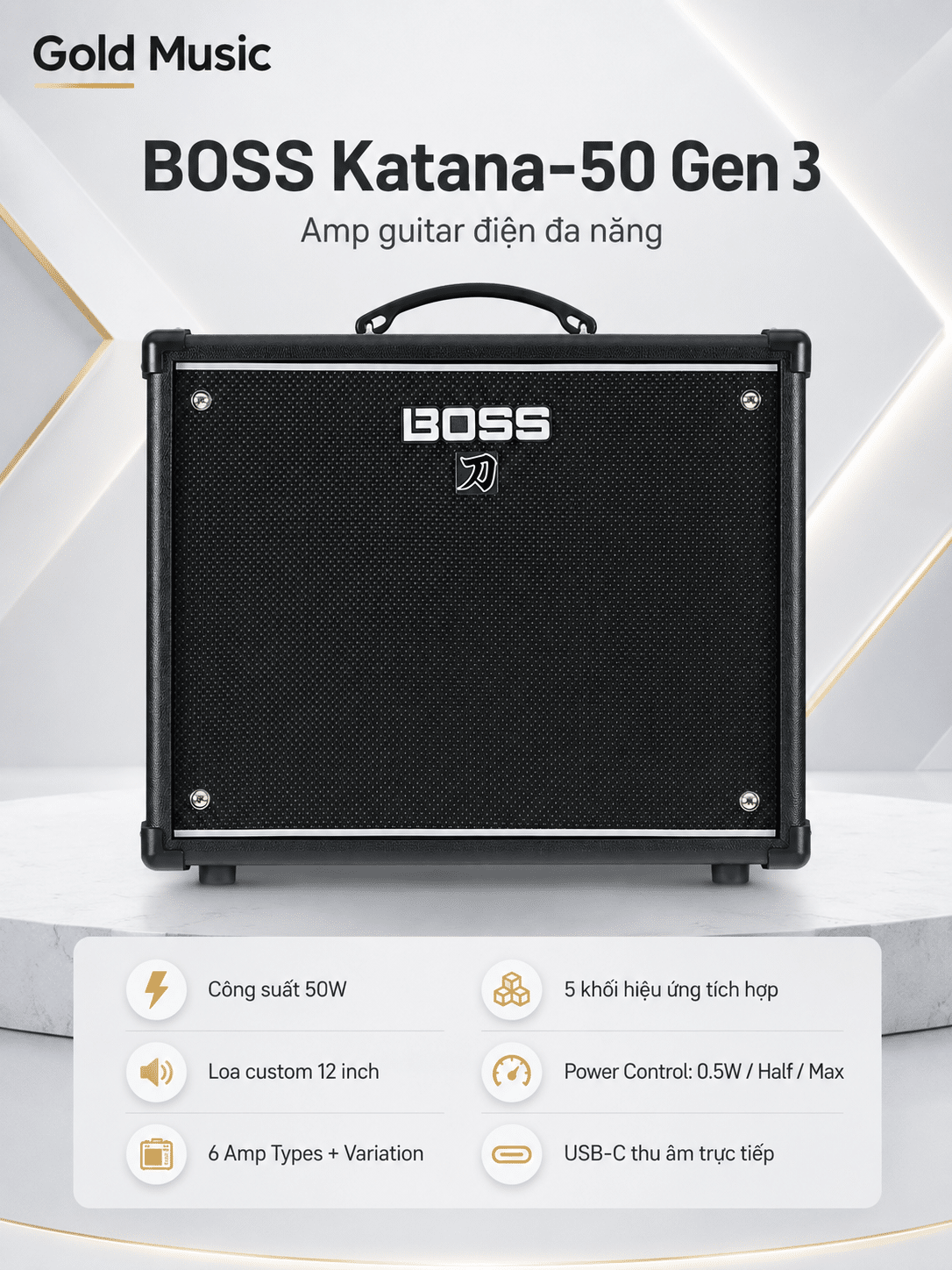 Boss Katana 50 Gen 3 – Amp guitar điện đa năng boss katana 50 gen 3 amp guitar