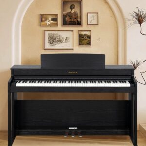 Đàn Piano Điện Samick First-1 Plus 88 Phím Bluetooth Kèm Chân Đàn, Ghế Và Tai Nghe dan piano dien samick first 1 plus