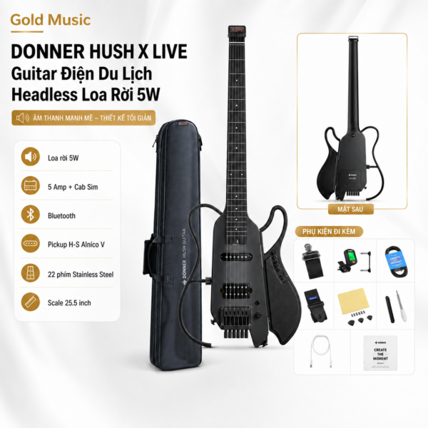 donner hush x live guitar