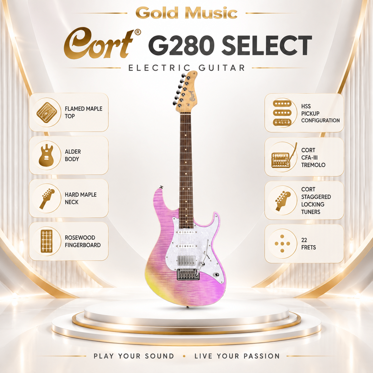 GUITAR ĐIỆN CORT G280 SELECT guitar dien cort g280 select