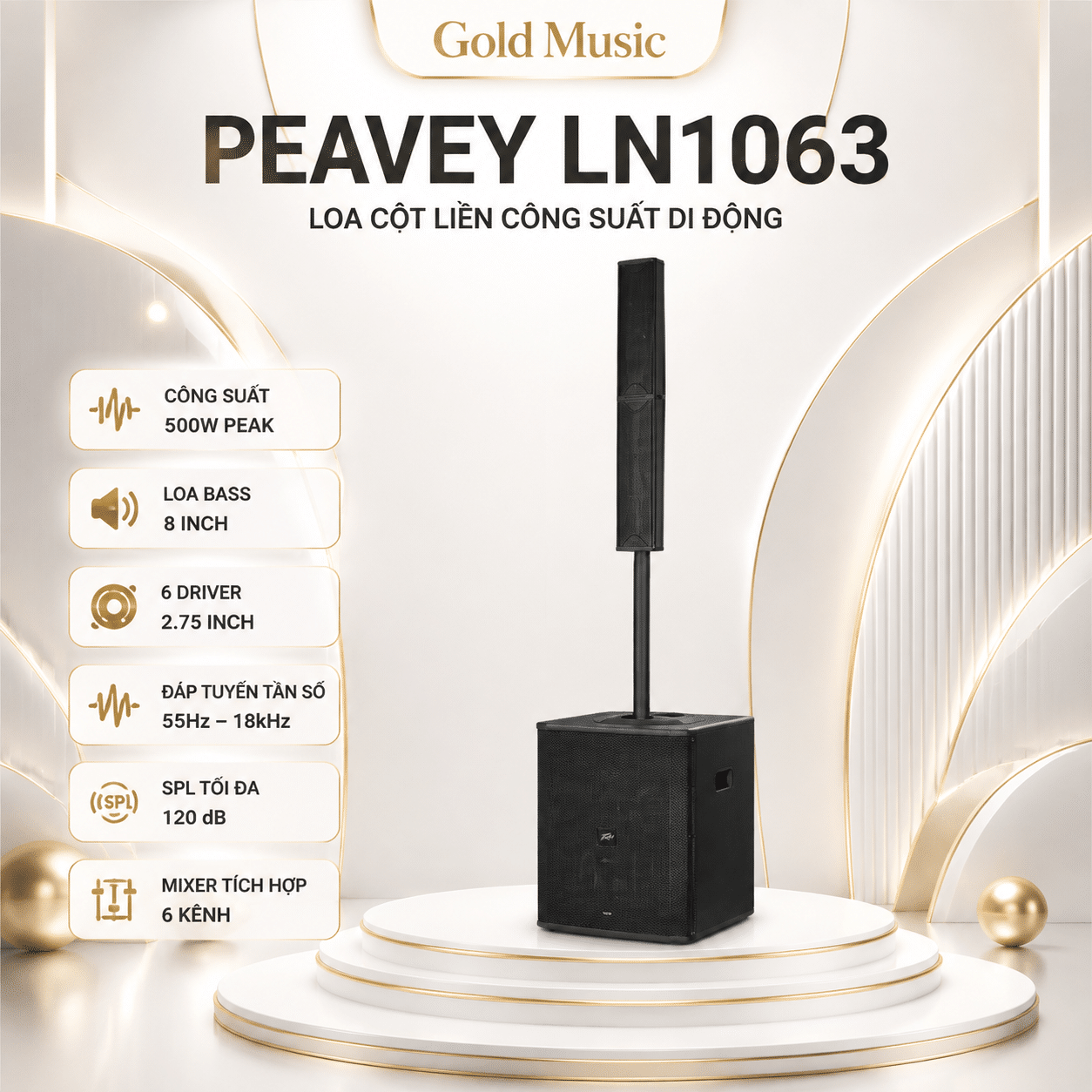 LOA CỘT PEAVEY LN1063 loa cot peavey ln1063