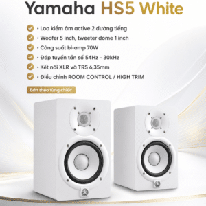 loa kiem am yamaha hs5 white