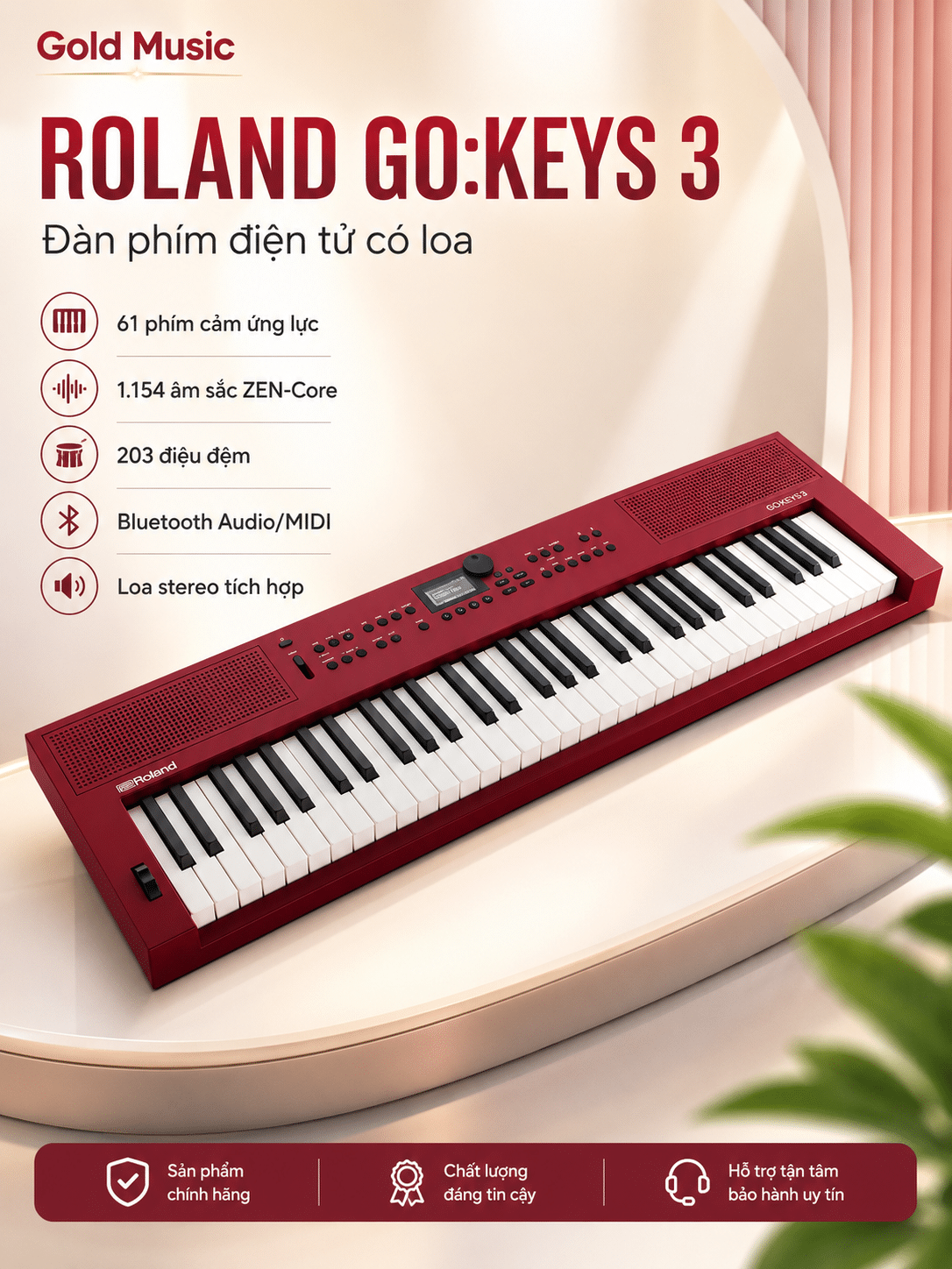 ROLAND GOKEYS3 Đàn phím điện tử có loa roland gokeys3 dan phim dien tu loa