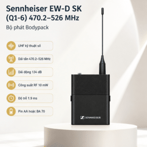 Sennheiser EW-D SK (Q1-6) 470.2–526 MHz – Bodypack sennheiser ew d sk q1 6 bodypack