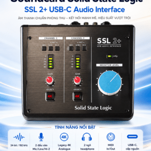 soundcard solid state logic ssl2 plus usb c audio interface 3