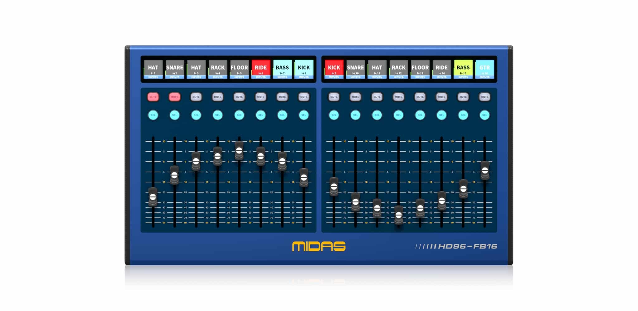 ban dieu khien fader midas hd96 fb16 16 fader cho console hd4