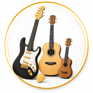 Guitar, Bass & Ukulele