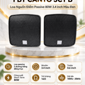 loa nguon diem fbt canto 3ct b 3 inch 80w mau den