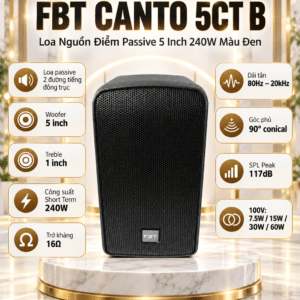 loa nguon diem fbt canto 5ct b 5 inch 240w mau den 3