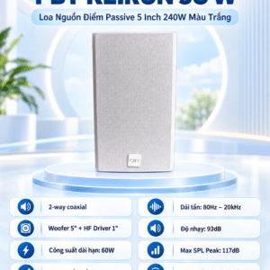 loa nguon diem passive fbt keiron 5c w 5 inch 240w mau trang 3