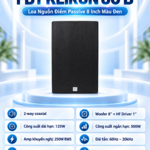 loa nguon diem passive fbt keiron 8c b 8 inch 600w mau den 3