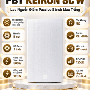 loa nguon diem passive fbt keiron 8c w 8 inch 600w mau trang 4
