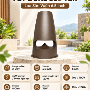 loa san vuon fbt dune 660 tbr 6 5 inch 240w chong nuoc ip55 2