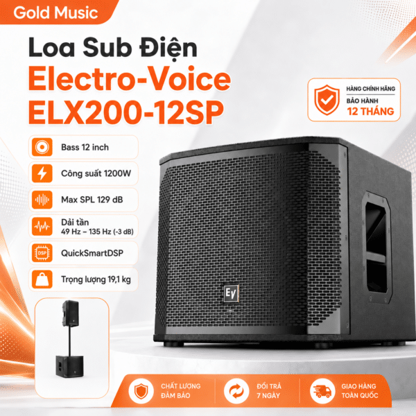 Loa Sub Điện Electro-Voice ELX200-12SP 12 Inch 1200W loa sub dien electro voice elx200 12sp