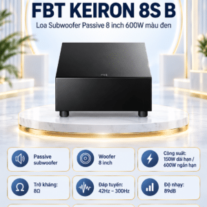 loa subwoofer passive fbt keiron 8s b 8 inch 600w mau den 5
