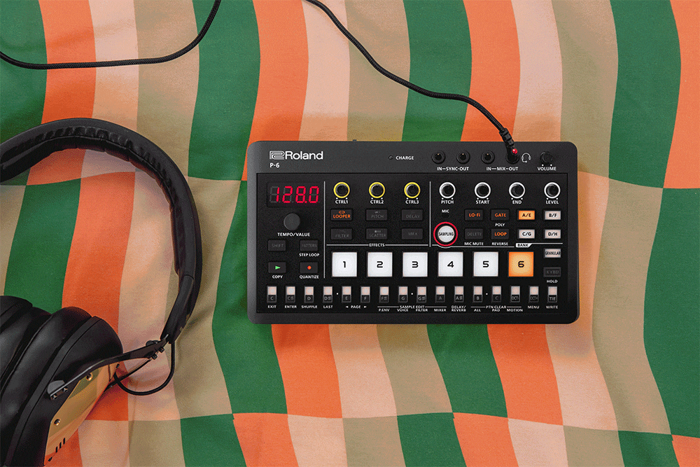 ROLAND P-6 Thiết Bị Lấy Mẫu Âm Thanh AIRA Compact Creative Sampler roland p 6 aira compact creative sampler 2