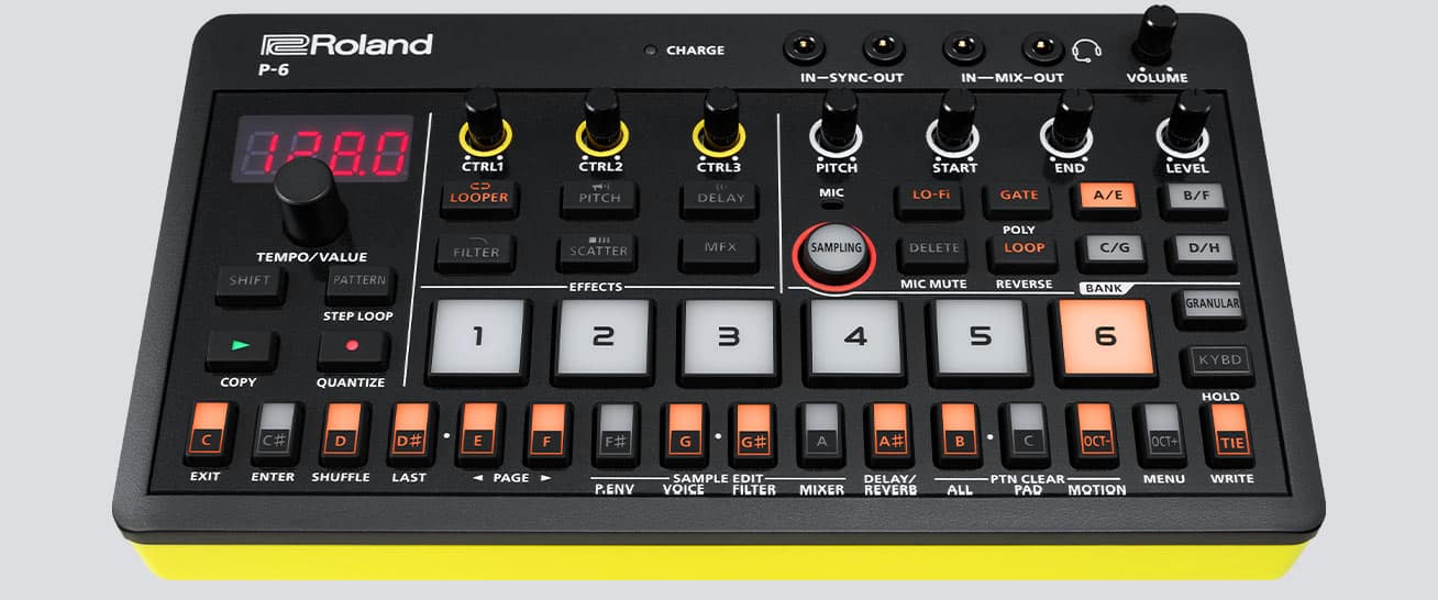 ROLAND P-6 Thiết Bị Lấy Mẫu Âm Thanh AIRA Compact Creative Sampler roland p 6 aira compact creative sampler 4