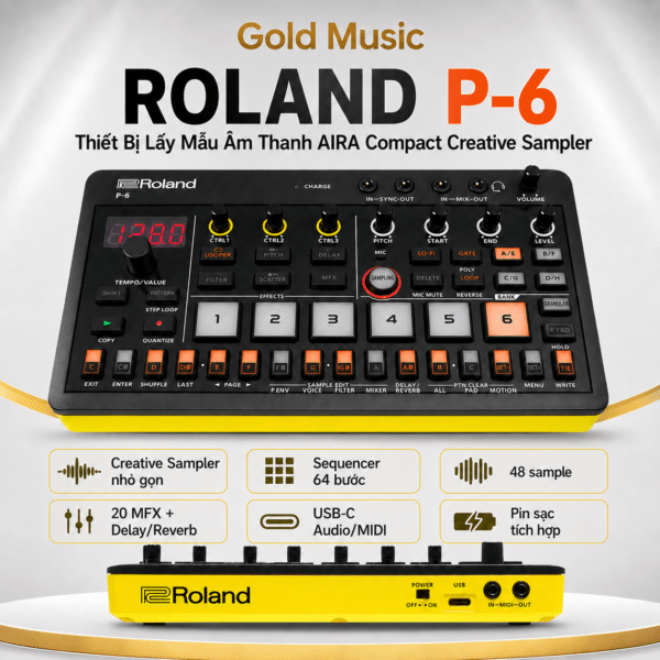 roland p 6 aira compact creative sampler