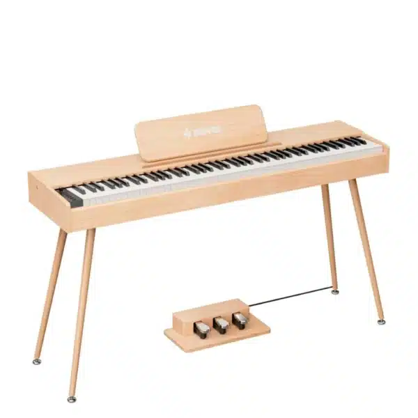 DONNER ĐÀN PIANO ĐIỆN DHP-200 PRO MÀU BEIGE EC7454 donner dan piano dien dhp 200 pro mau beige ec7454 3