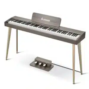 DONNER DIGITAL PIANO DDP-60 MÀU GRAY WOOD EC6787 donner digital piano ddp 60 mau gray wood ec6787 4
