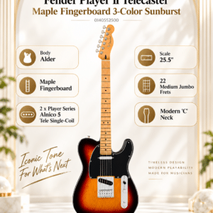 fender dan guitar dien player ii tele mn 3ts 01405525004