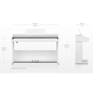 kawai cx102w digital piano white 1