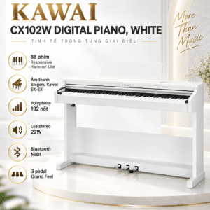 kawai cx102w digital piano white
