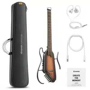 Đàn Guitar Donner HUSH-I PRO Sunburst EC7152 dan guitar donner hush i pro sunburst ec7152 1